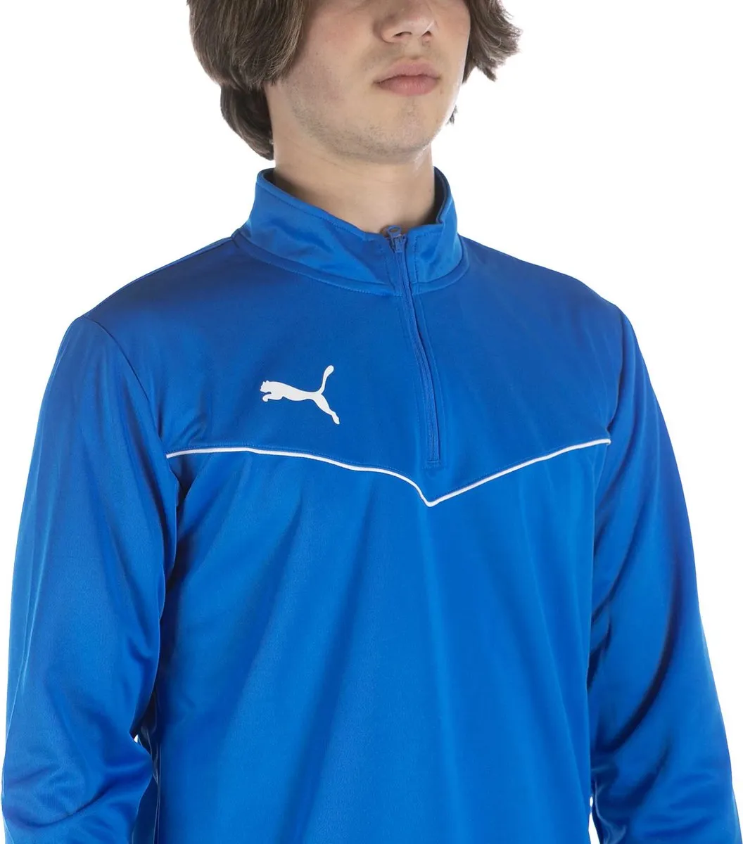 PUMA Teamrise 1/4 Zip Sporttrui S - Blauw