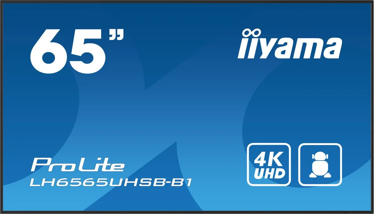 iiyama LH6565UHSB-B1 Beeldkrant 64.5" 4K Android 11 - Zwart - afbeelding 6 van 6