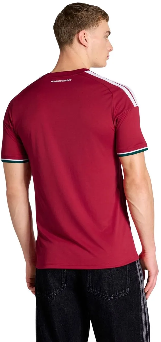 Adidas Hongarije Thuis Shirt Heren JZ6975 - XXL - Rood/Wit