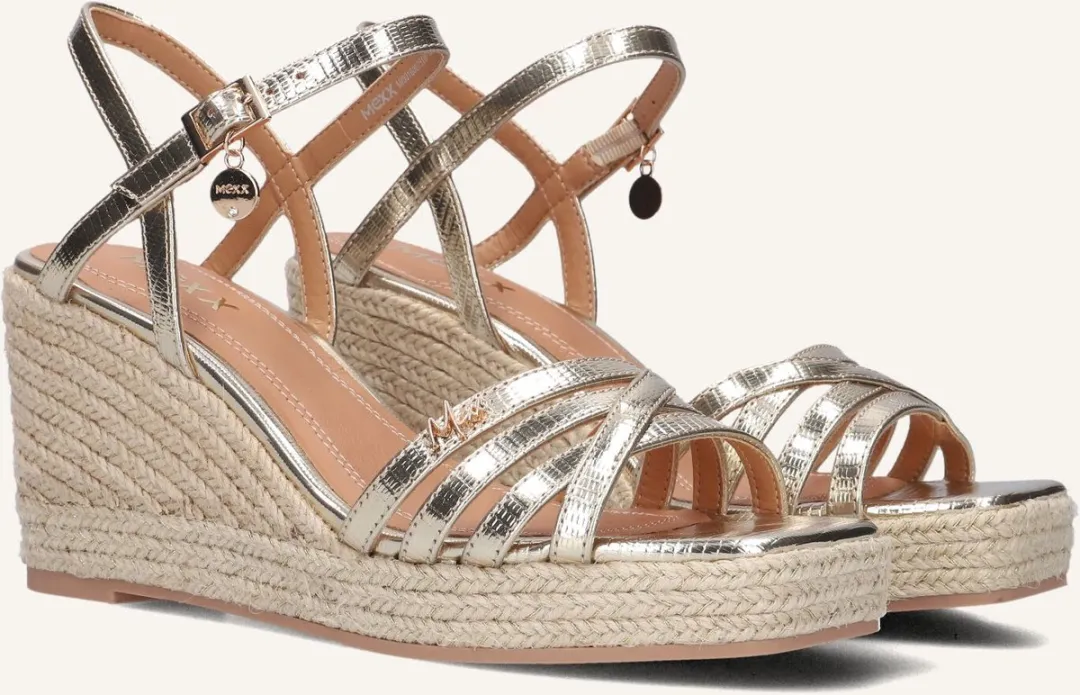 Mexx Noemi Pakina Sandalen - Goud - Maat 36 - afbeelding 6 van 6