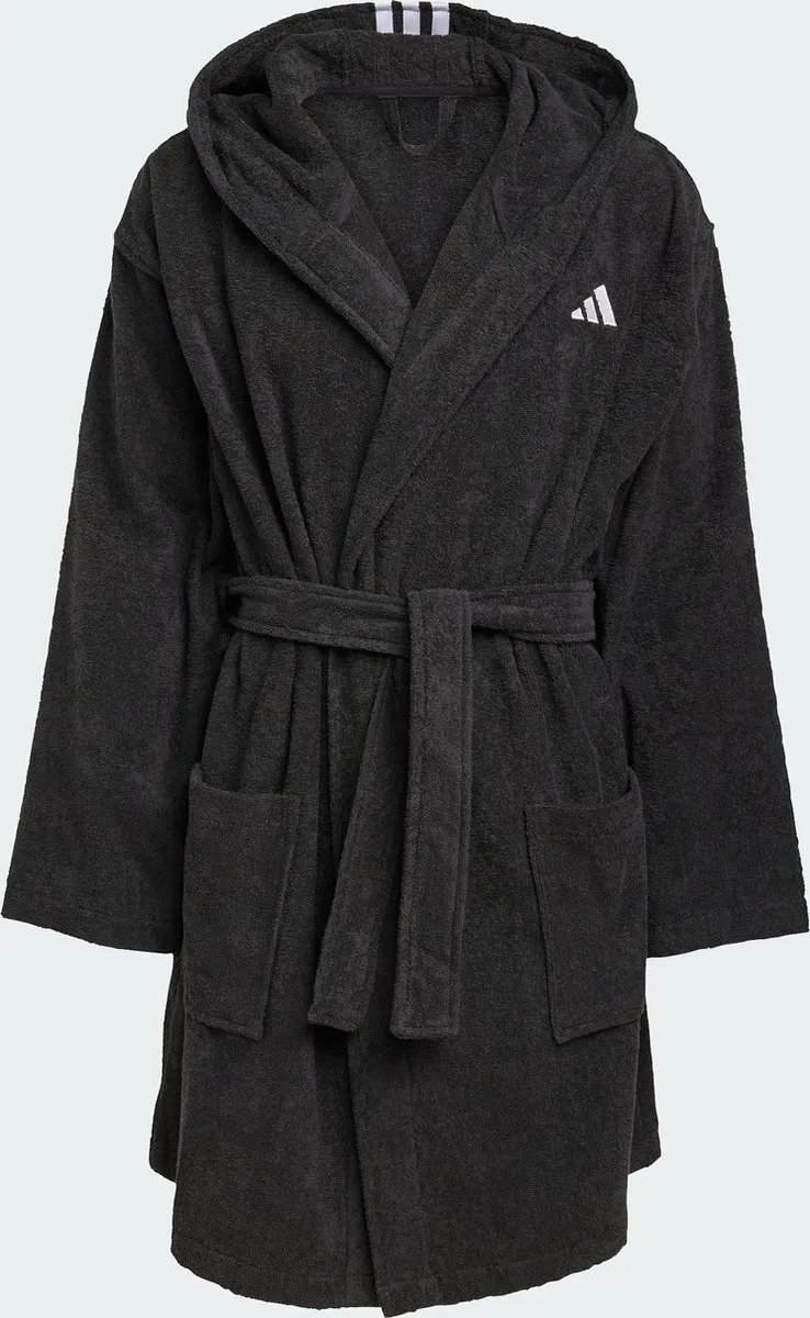 adidas Performance Badjas met Capuchon - Zwart - XS