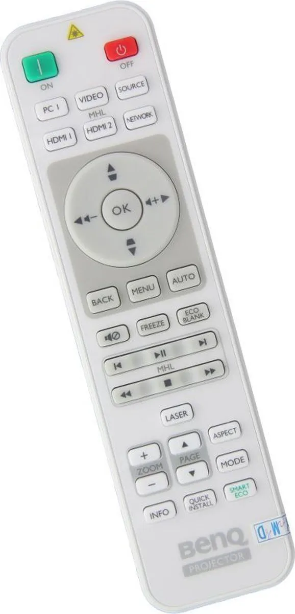 BenQ MX808ST Afstandsbediening 5J.JGM06.001