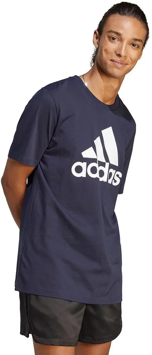 adidas Sportswear Essentials Big Jersey T-shirt IC9348 - M - Blauw