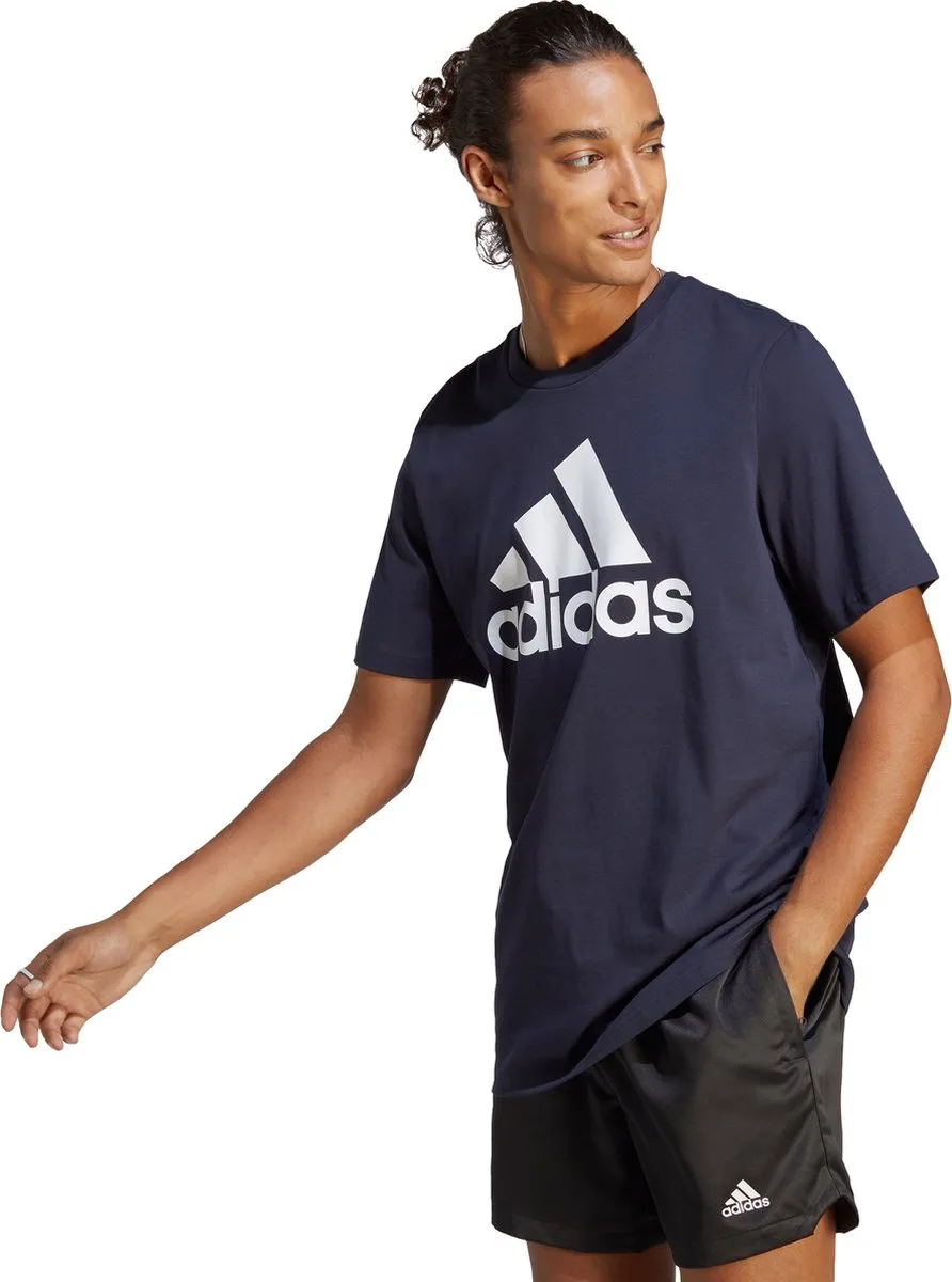 adidas Sportswear Essentials Big Jersey T-shirt IC9348 - M - Blauw