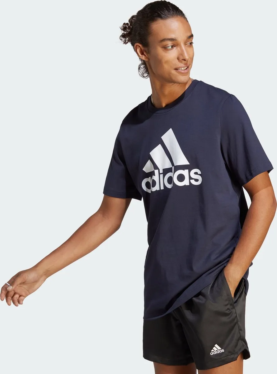 adidas Sportswear Essentials Big Jersey T-shirt IC9348 - M - Blauw