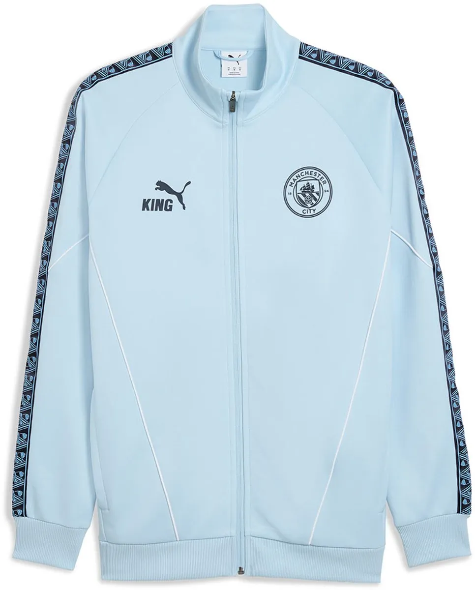 PUMA Manchester City FC King Anthem 25/26 Jas - M - Silver Sky/Deep Navy