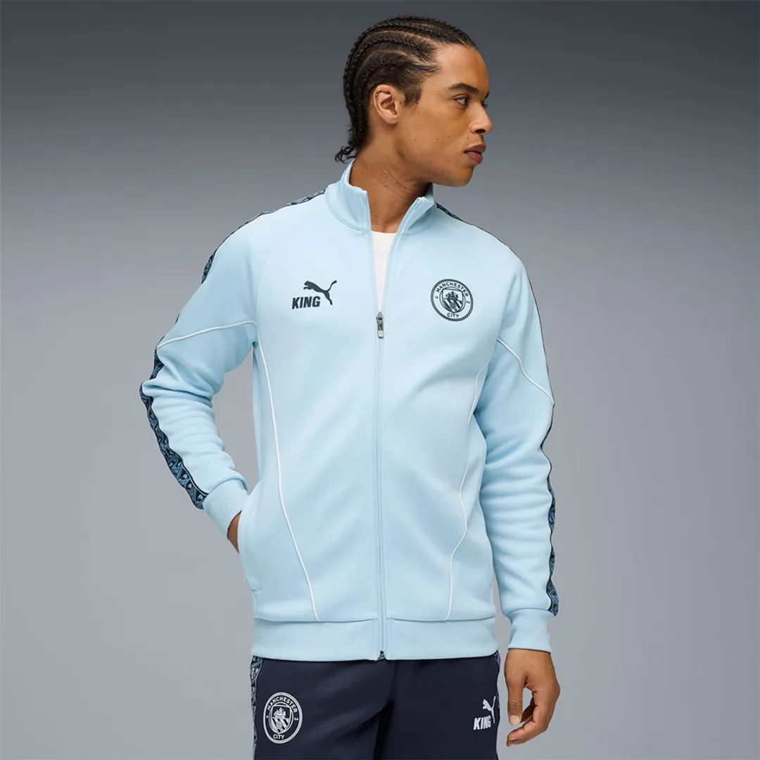 PUMA Manchester City FC King Anthem 25/26 Jas - M - Silver Sky/Deep Navy