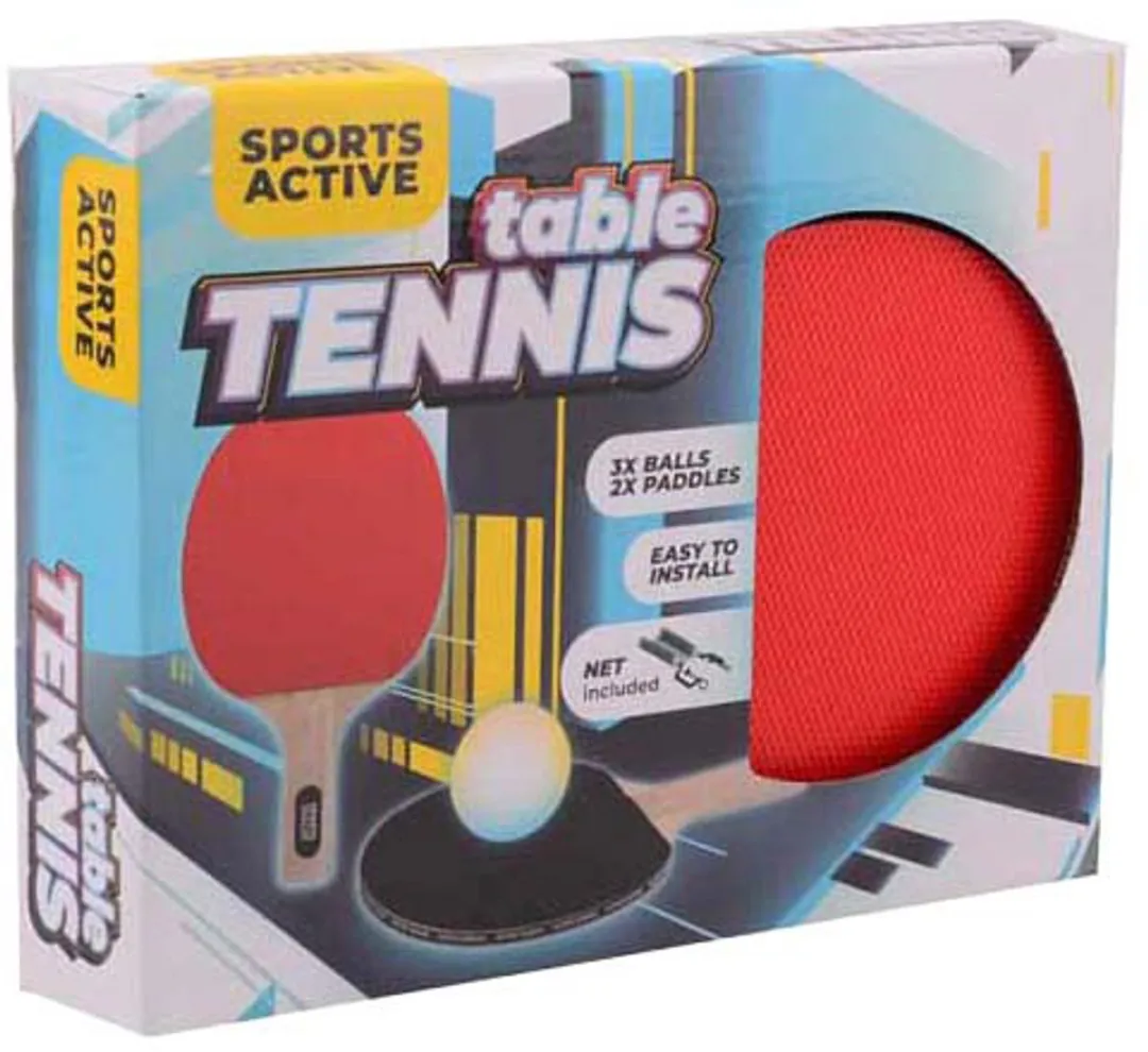 Johntoy Sports Tafeltennisset - 2 Ballen - 1 Net - Zwart