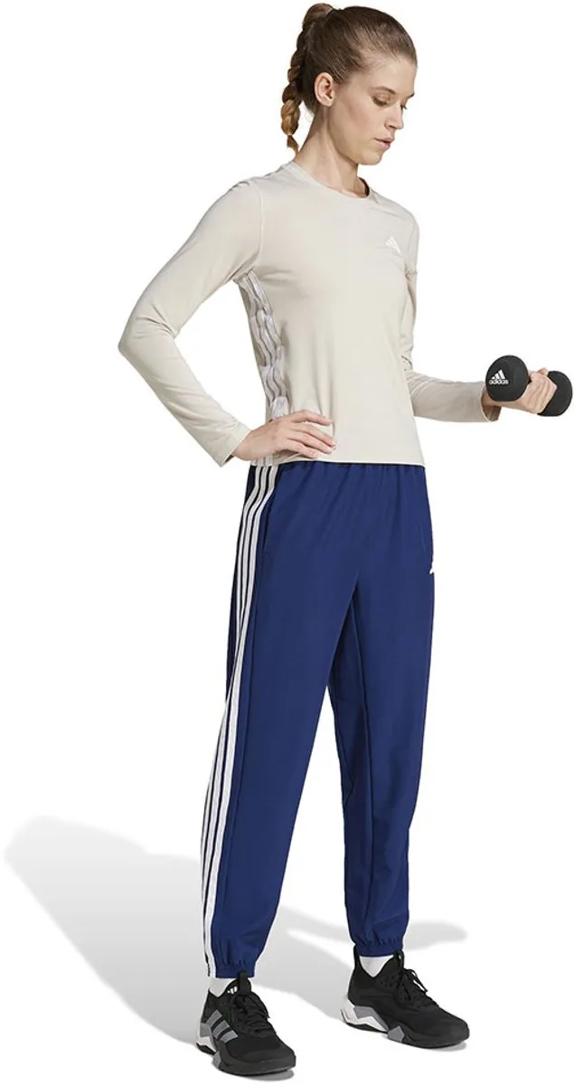 Adidas Performance Train Essentials 3-Stripes Woven Broek S - Blauw