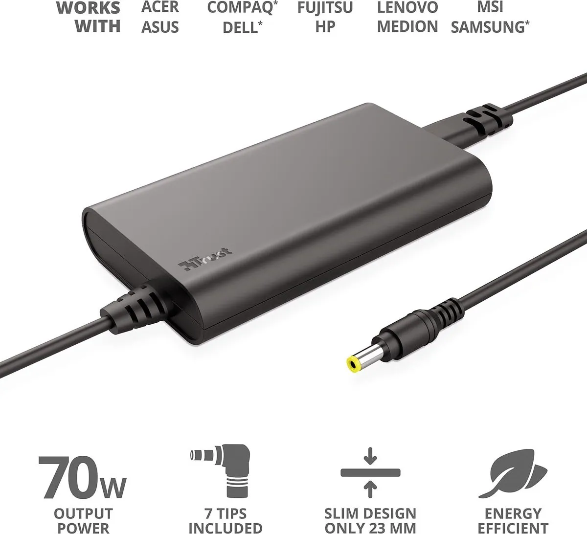 Trust Simo Powerbank - Zwart - afbeelding 6 van 6