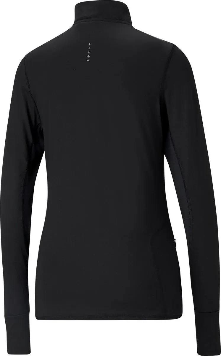 PUMA Run Favorite 1/4 Zip Sporttrui Dames - Zwart