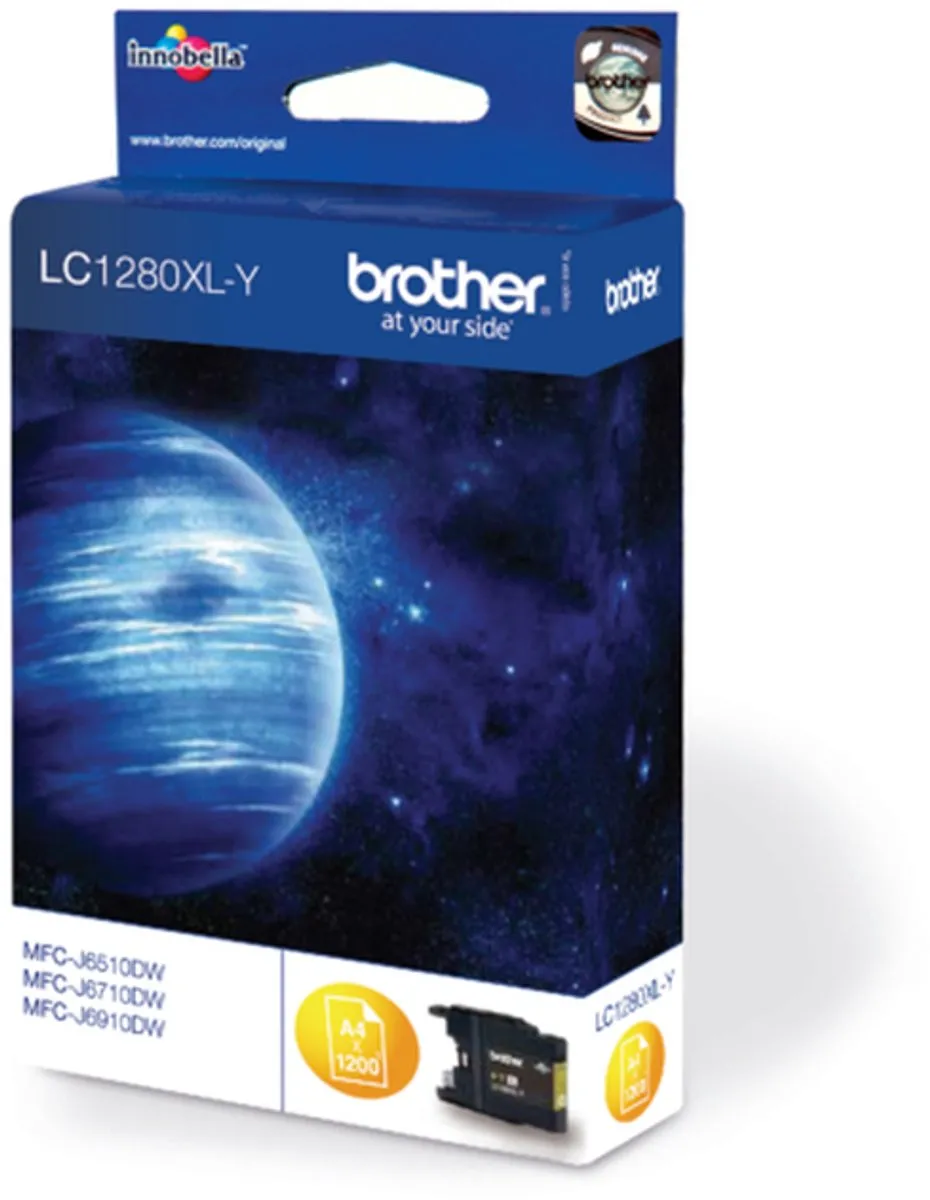 Brother LC-1280XLY Inktcartridge - Geel