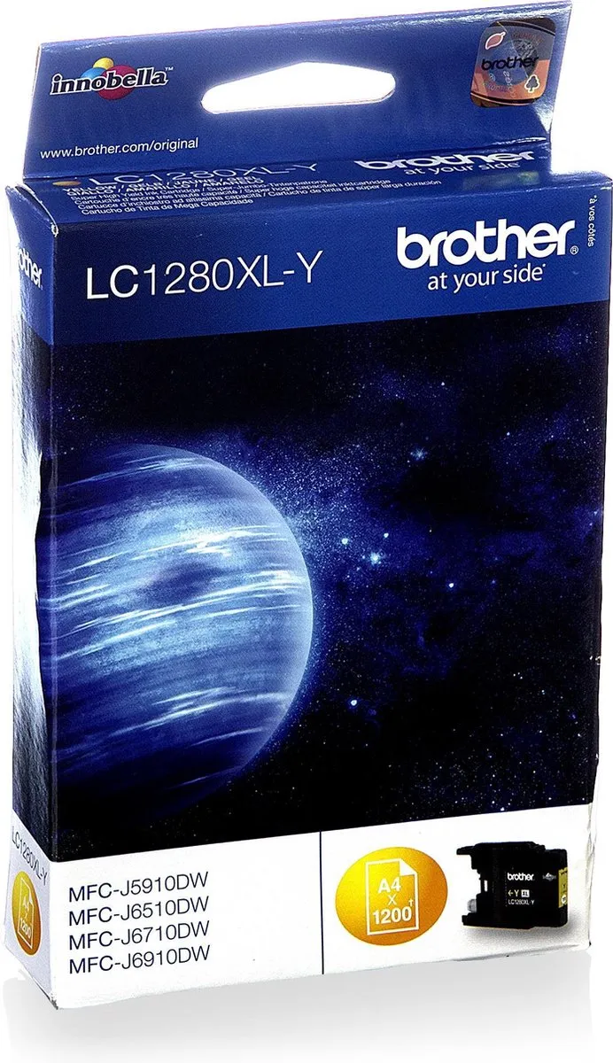 Brother LC-1280XLY Inktcartridge - Geel