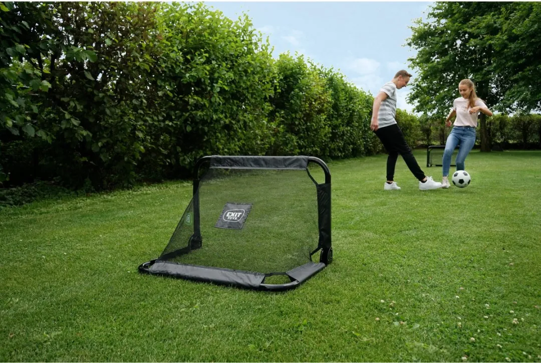 EXIT Pico Stalen Voetbaldoel 90x60cm - 2 Stuks - Zwart
