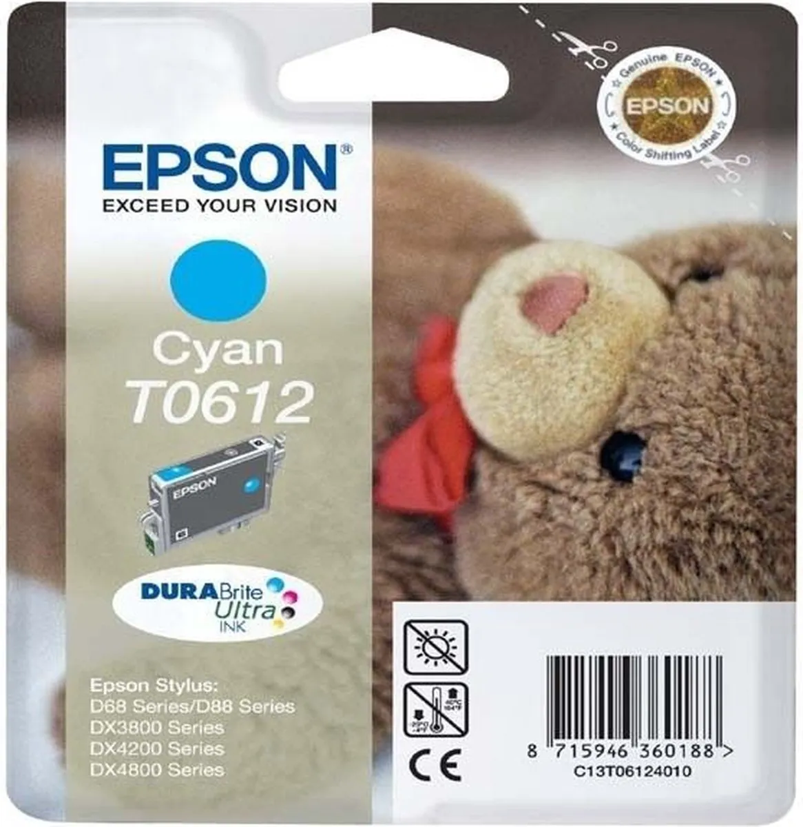 Epson T06124010 Inktcartridge - Cyaan 8ml