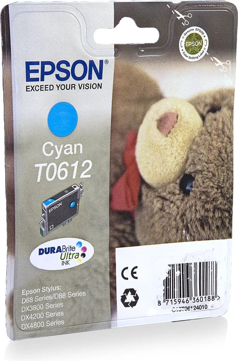 Epson T06124010 Inktcartridge - Cyaan 8ml