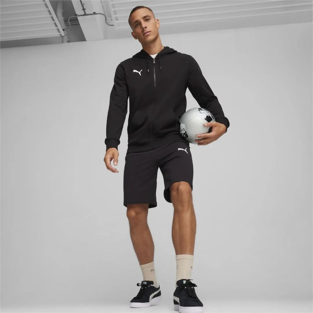 PUMA Teamgoal Hooded Sweat Full Zip - Heren Zwart S - afbeelding 6 van 6