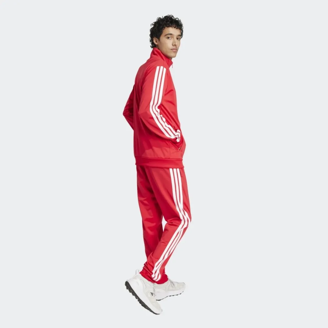 Adidas Basic 3 Stripes Trainingspak - Rood L