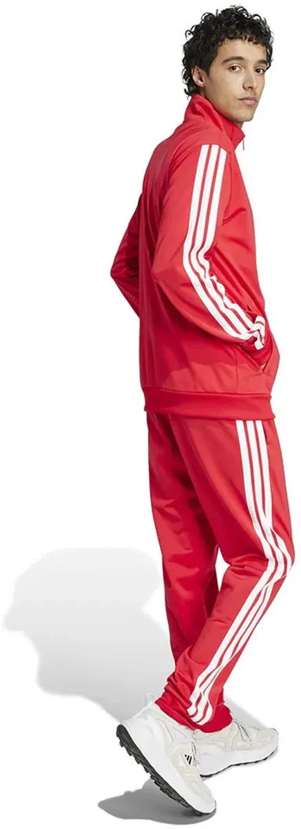 Adidas Basic 3 Stripes Trainingspak - Rood L