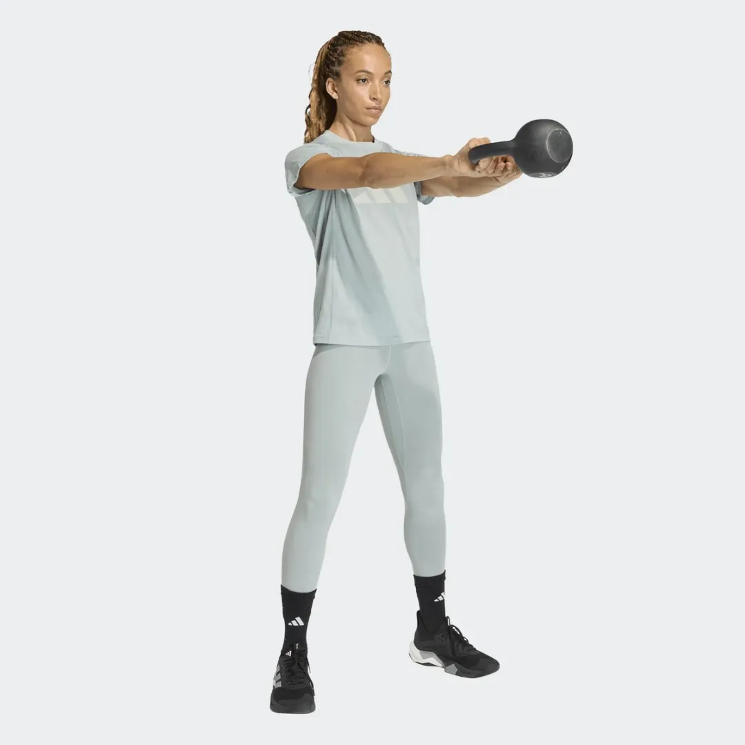 Adidas We Logo Tee Dames - Mintgroen M