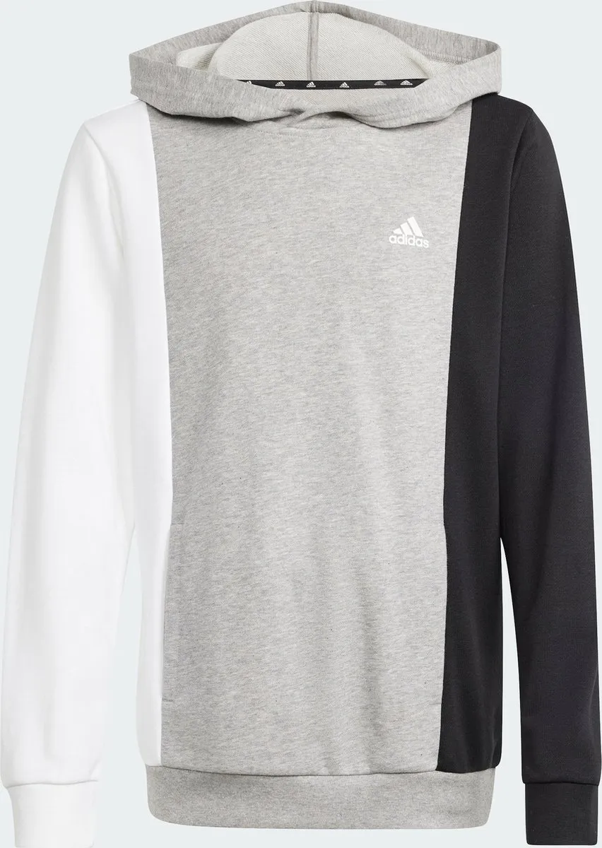 adidas Sportswear Essentials Colorblock Hoodie - Kinderen 140 - Grijs