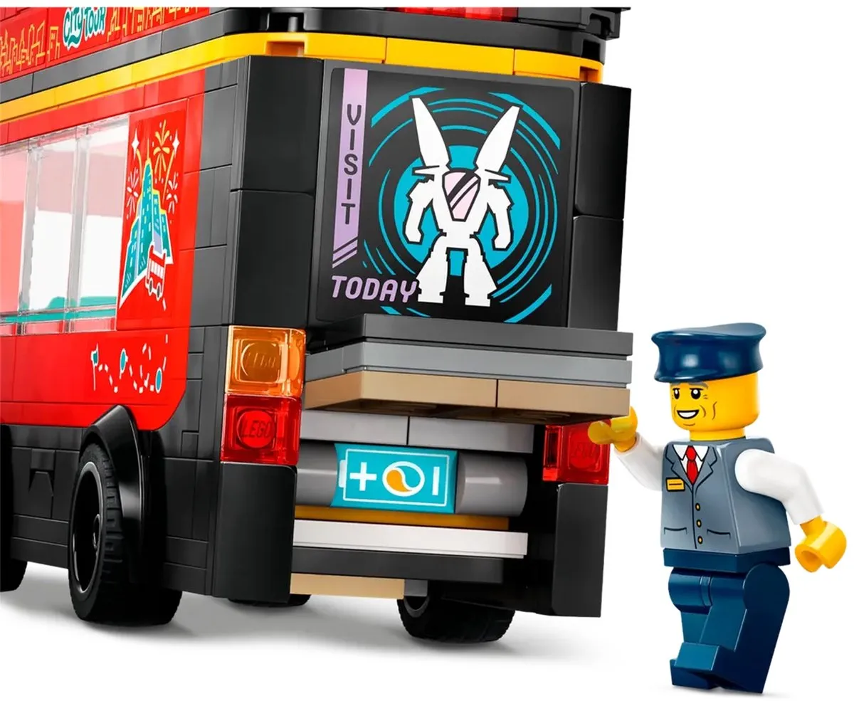 LEGO City Toeristische Rode Dubbeldekker 60407 - 384 Stukken - afbeelding 6 van 6