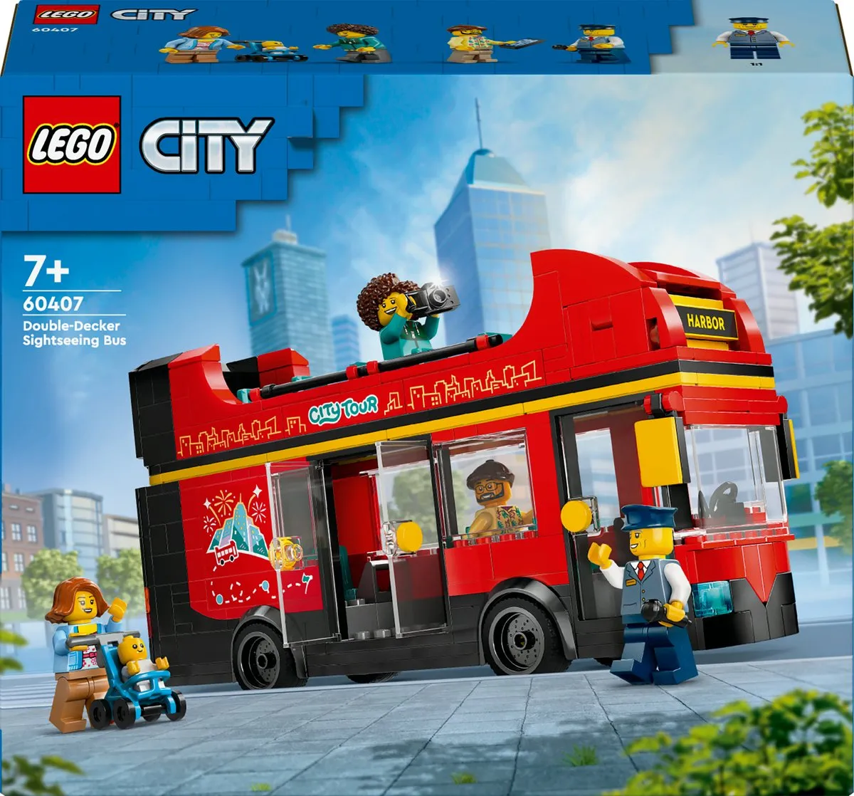 LEGO City Toeristische Rode Dubbeldekker 60407 - 384 Stukken