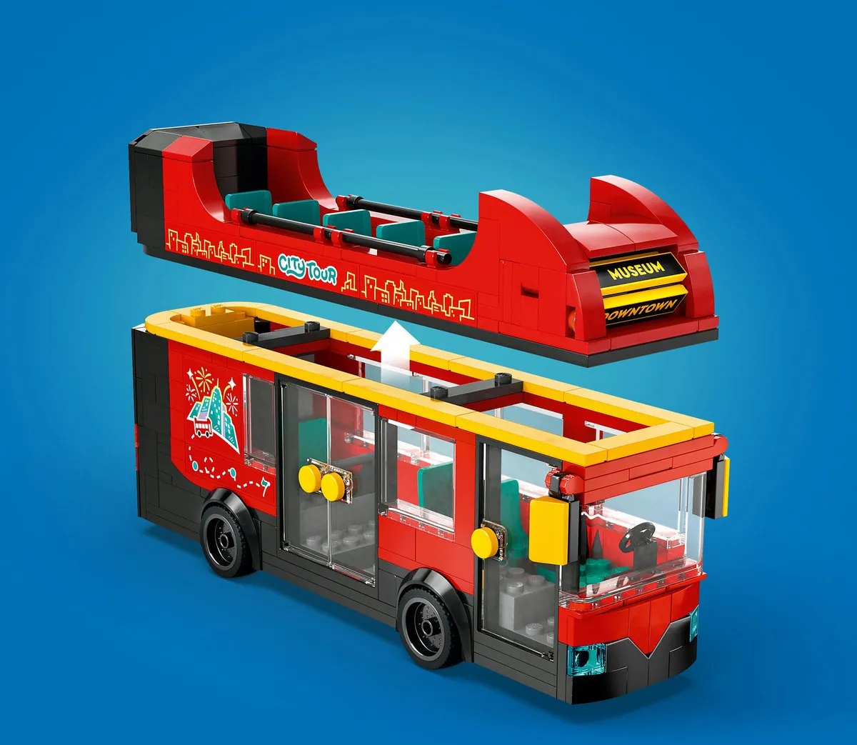 LEGO City Toeristische Rode Dubbeldekker 60407 - 384 Stukken