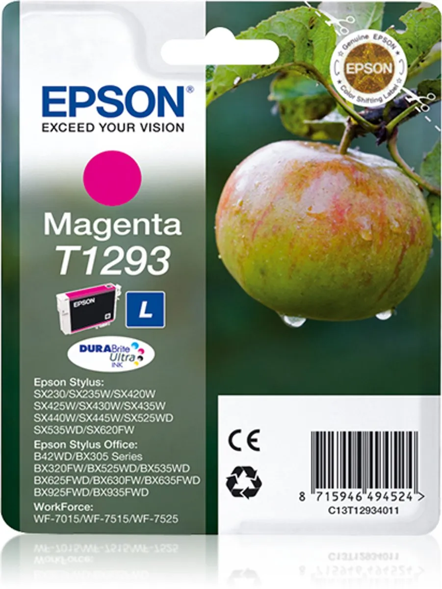 Epson T1293 Magenta Inktcartridge - 12ml