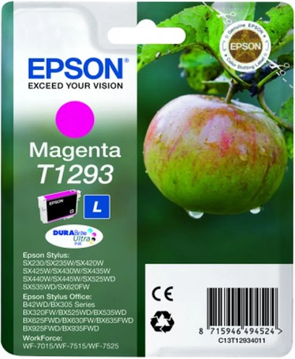 Epson T1293 Magenta Inktcartridge - 12ml