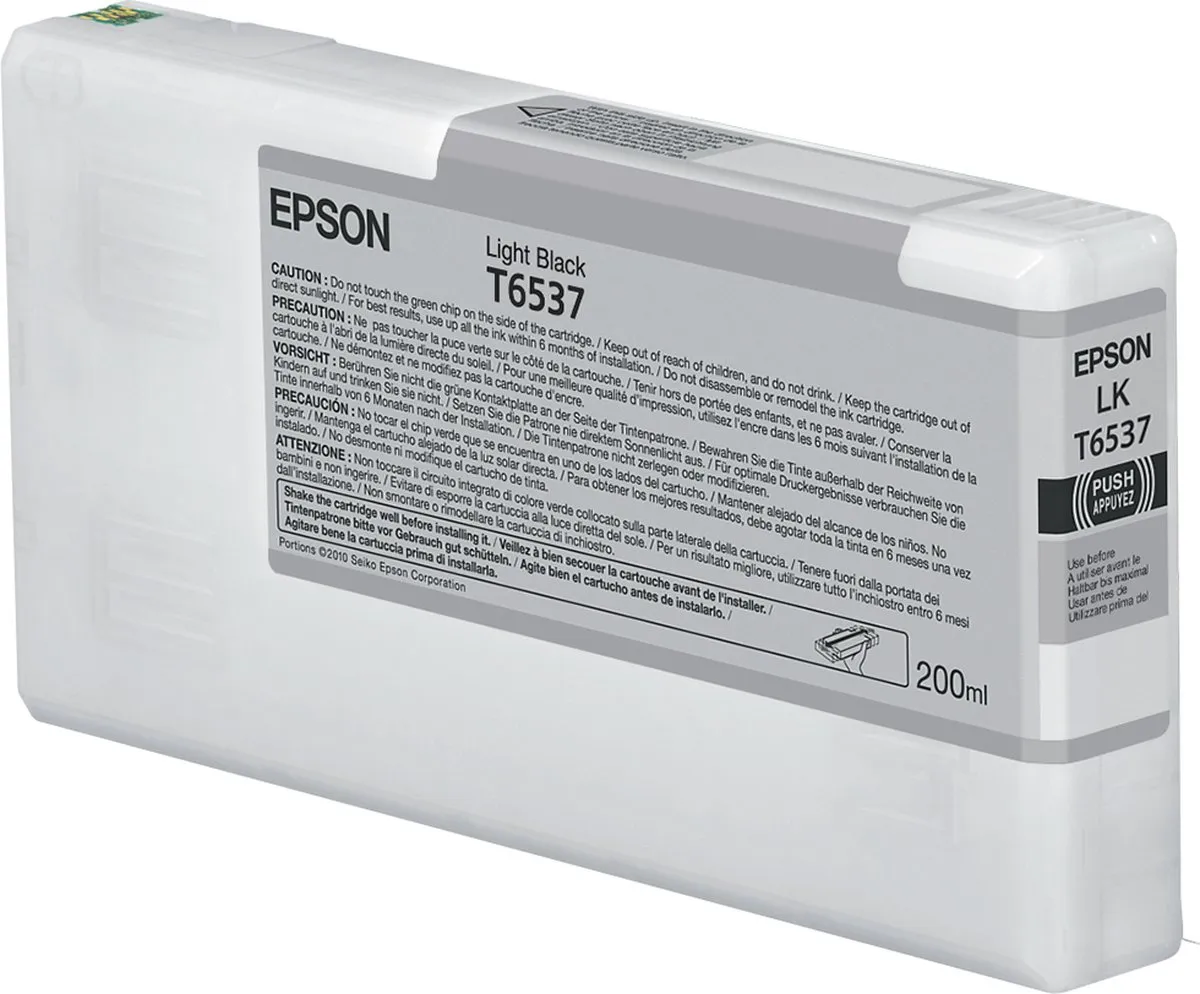 Epson T6537 Foto Licht Zwart Inktcartridge 200ml