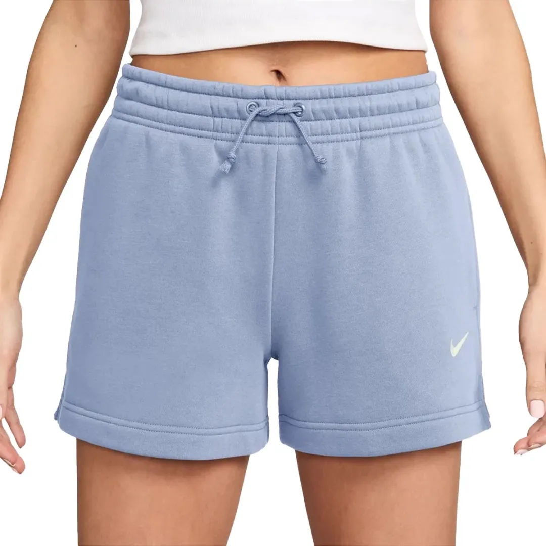 Nike Sportswear Phoenix Fleece Sportshort Dames - Blauw - L