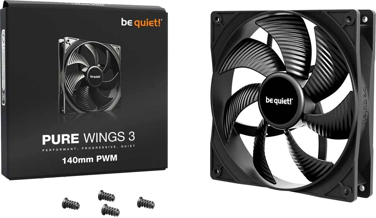 be quiet! Pure Wings 3 BL108 PC-ventilator 140mm - Zwart