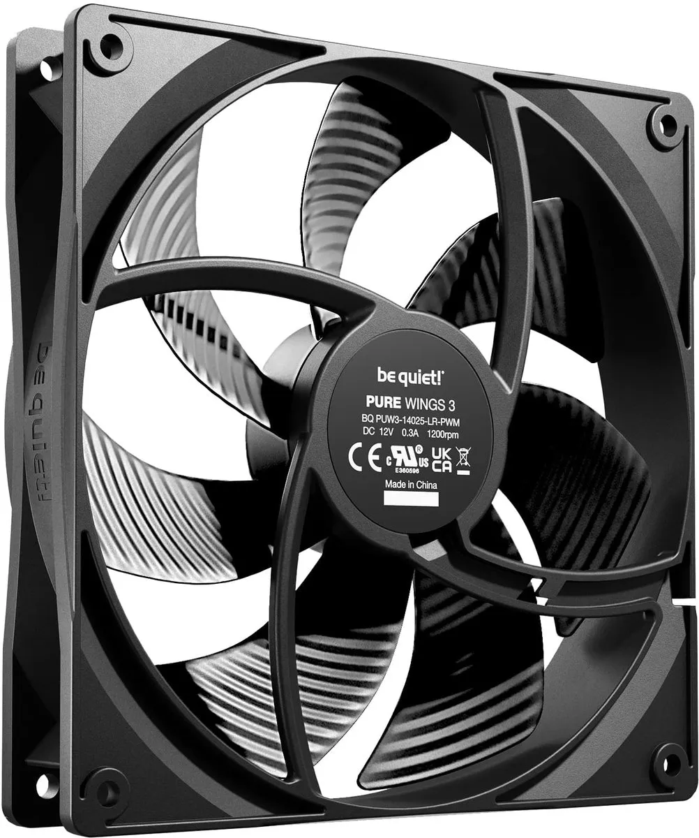 be quiet! Pure Wings 3 BL108 PC-ventilator 140mm - Zwart