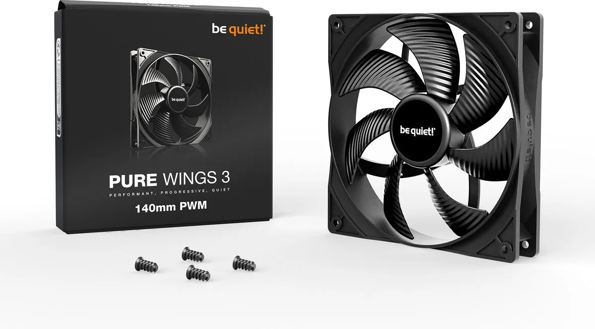 be quiet! Pure Wings 3 BL108 PC-ventilator 140mm - Zwart