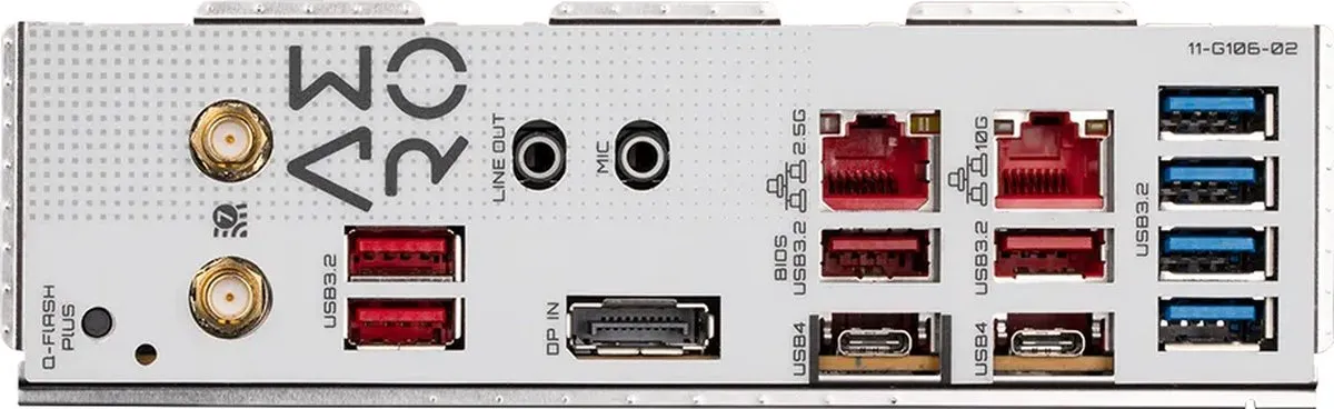 Gigabyte TRX50 AERO D Moederbord - ATX - Zilver/Zwart