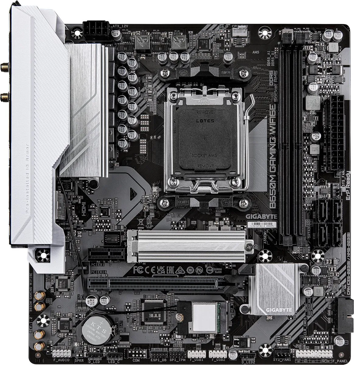 Gigabyte B650M GAMING WIFI6E Moederbord - AM5 Micro ATX