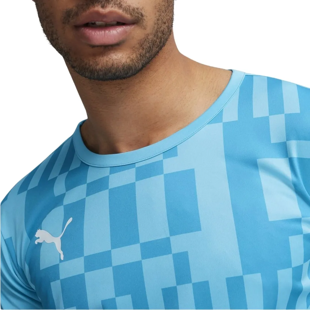 PUMA individualRISE Graphic Jersey Shirt Heren - L - Blauw