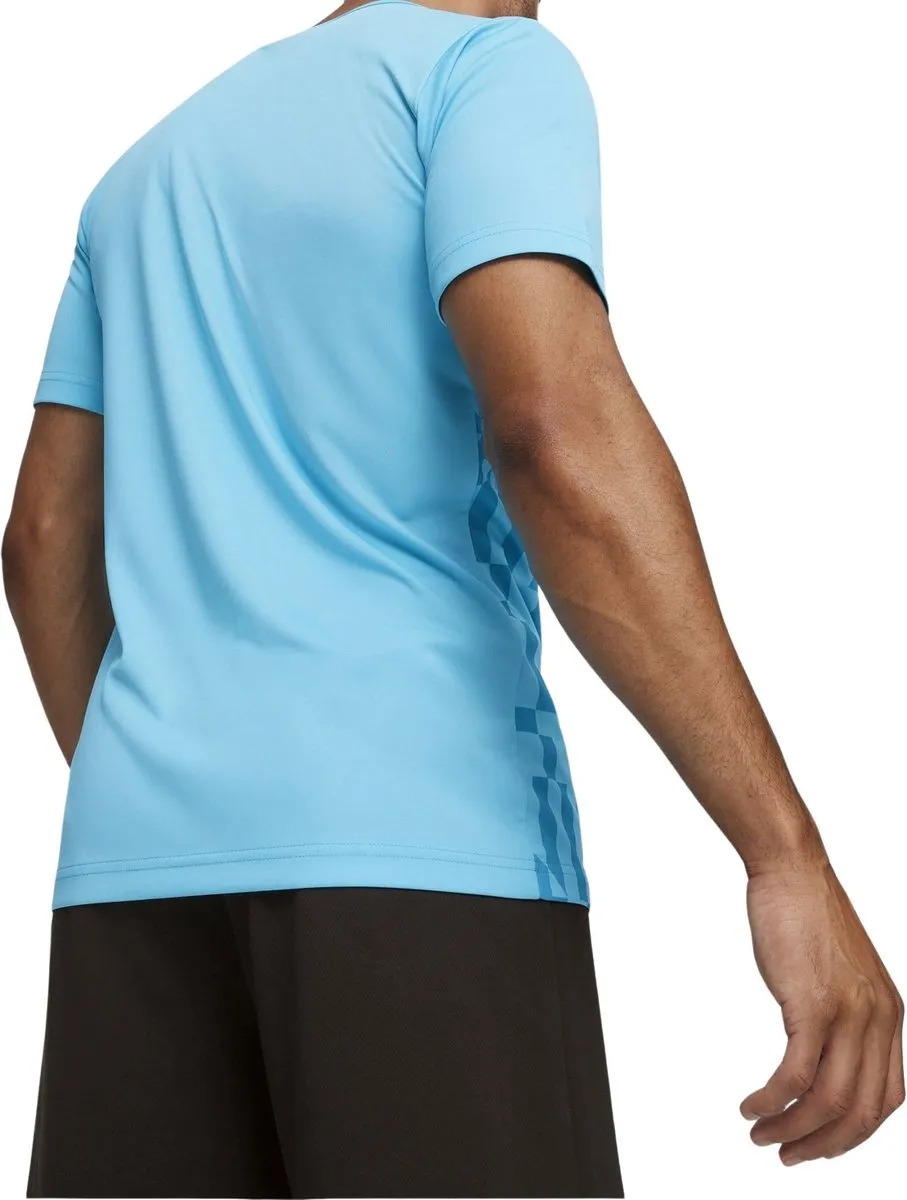 PUMA individualRISE Graphic Jersey Shirt Heren - L - Blauw