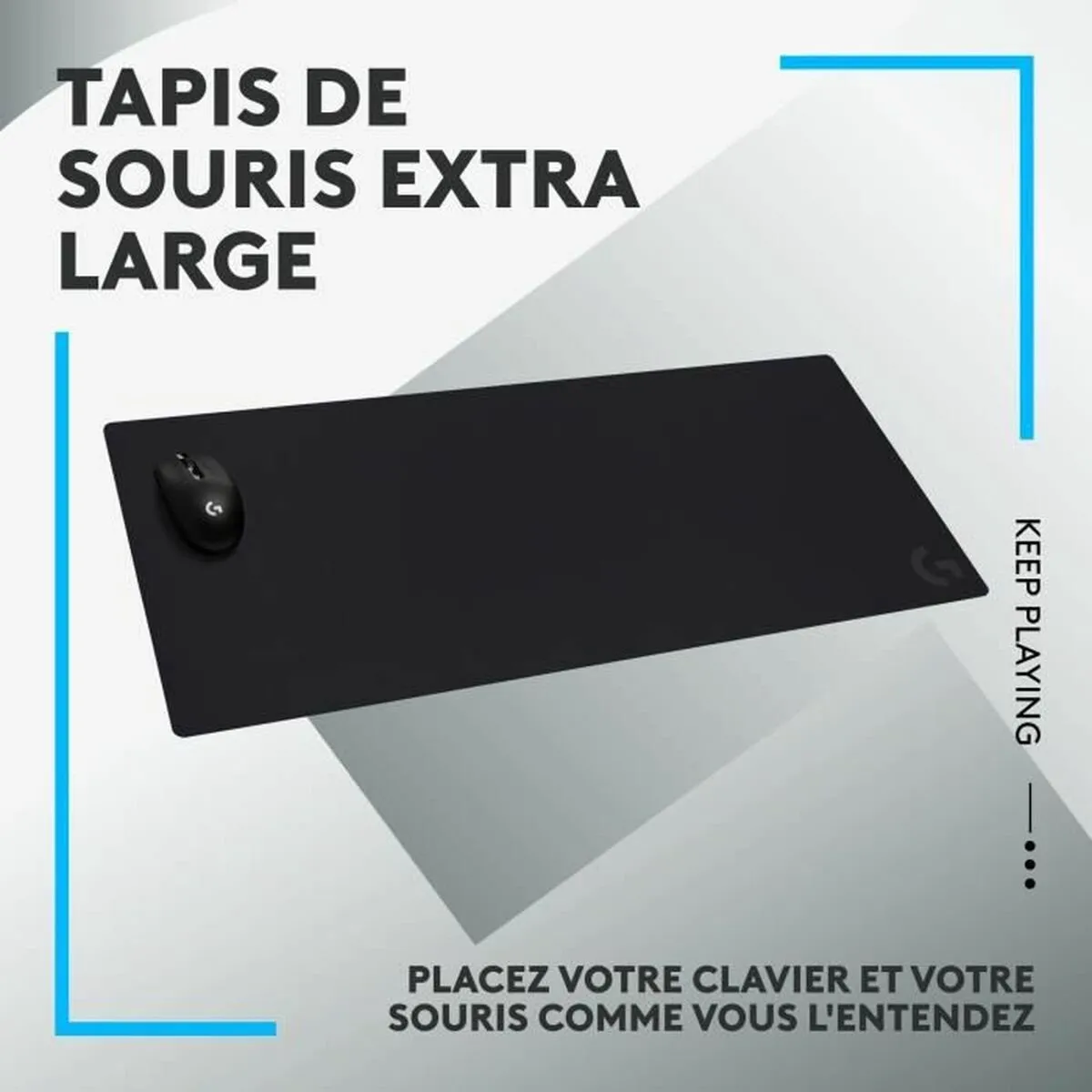 Logitech G G840 XL Stoffen Gaming Muismat 900x400mm - Zwart
