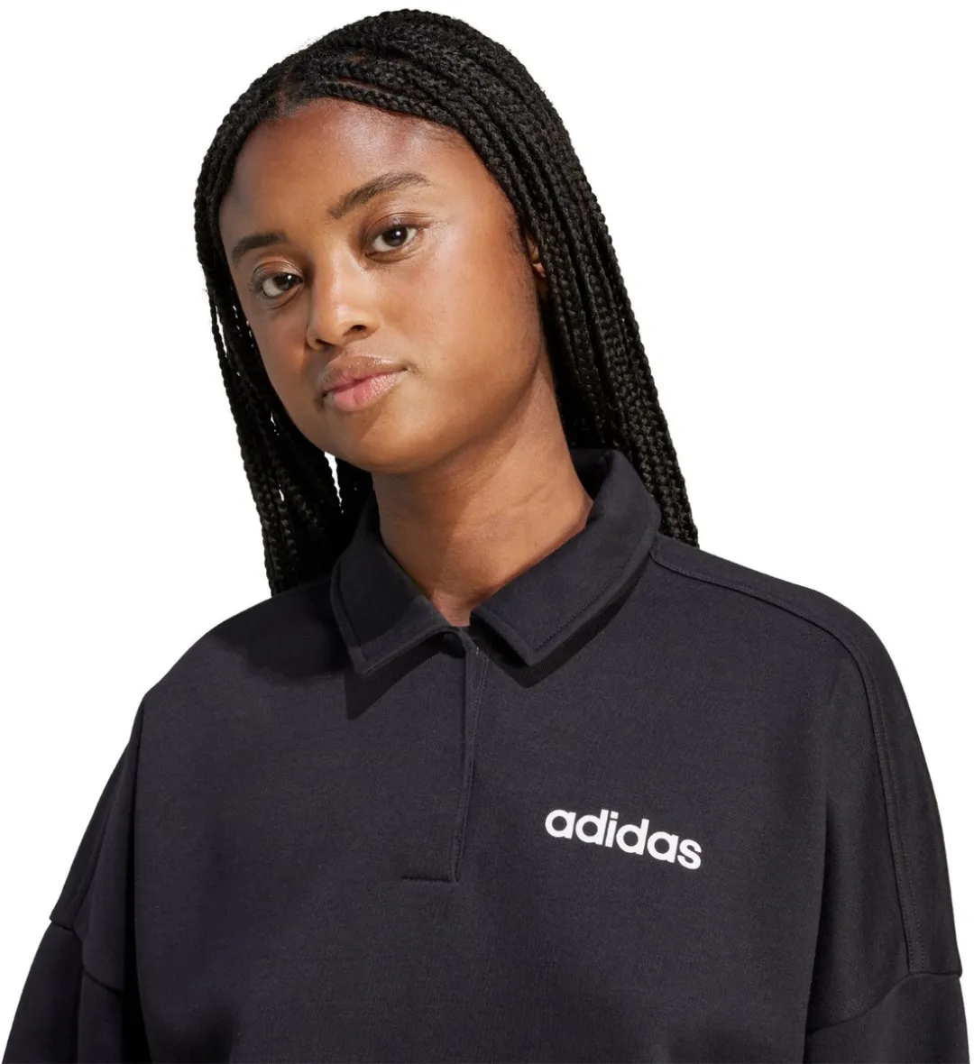 adidas Essentials Polo Sweater - Zwart - Maat XL