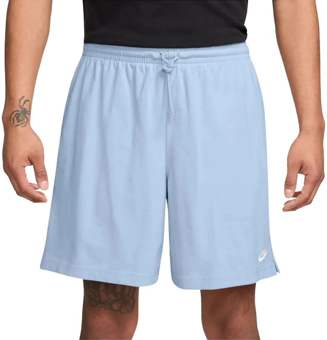 Nike Club Knit Sportshort Heren L - Blauw