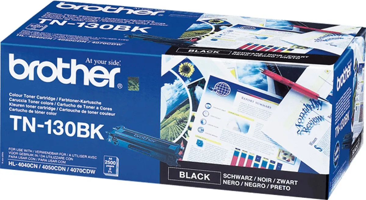 Brother TN-130BK Tonercartridge - Zwart