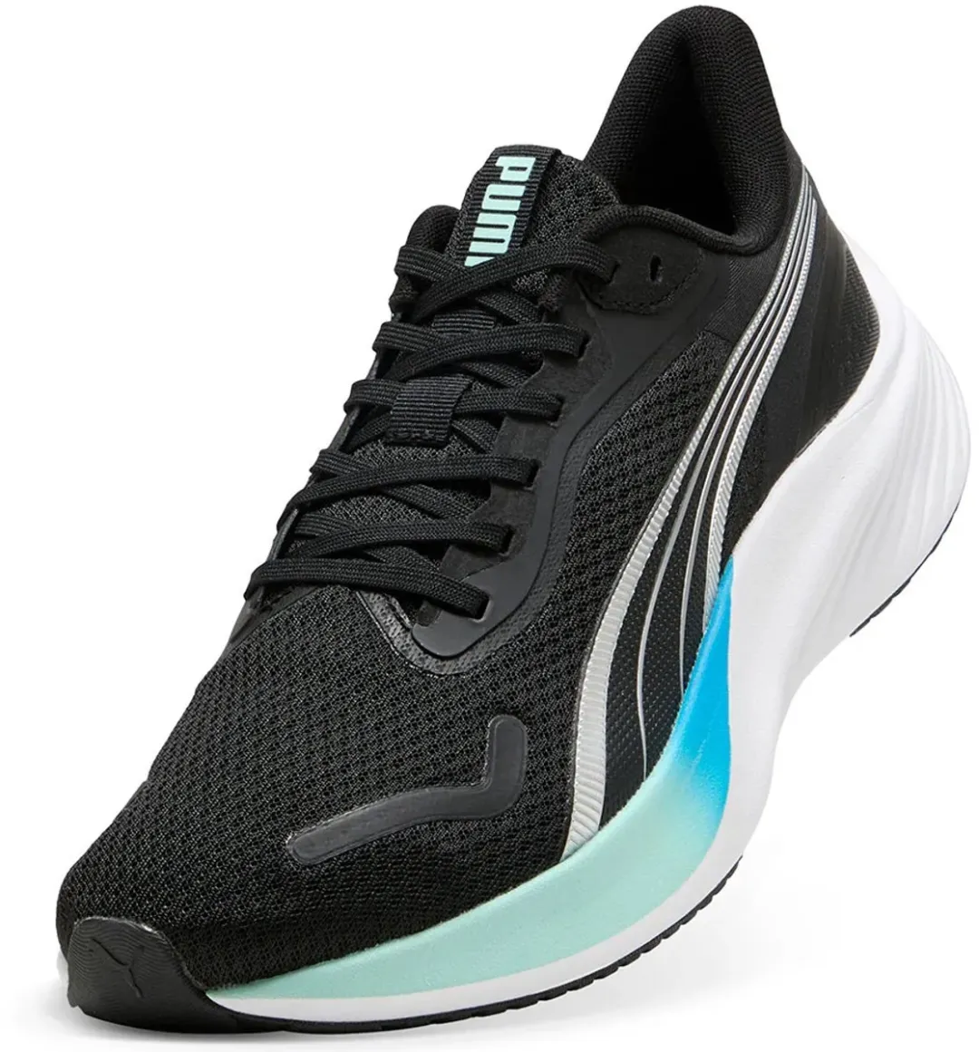PUMA Pounce Lite Hardloopschoenen - EU 43 - Zwart/Mint/Blauw - afbeelding 2 van 4