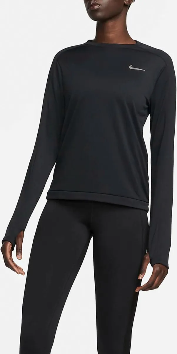 Nike DQ6377-010 Dames Trui - XL - Zwart/Reflecterend