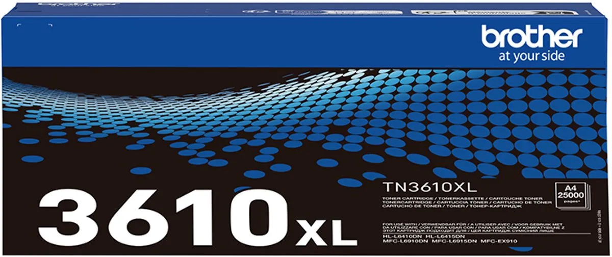 Brother TN-3610XL Tonercartridge - 25.000 Pagina's - Zwart