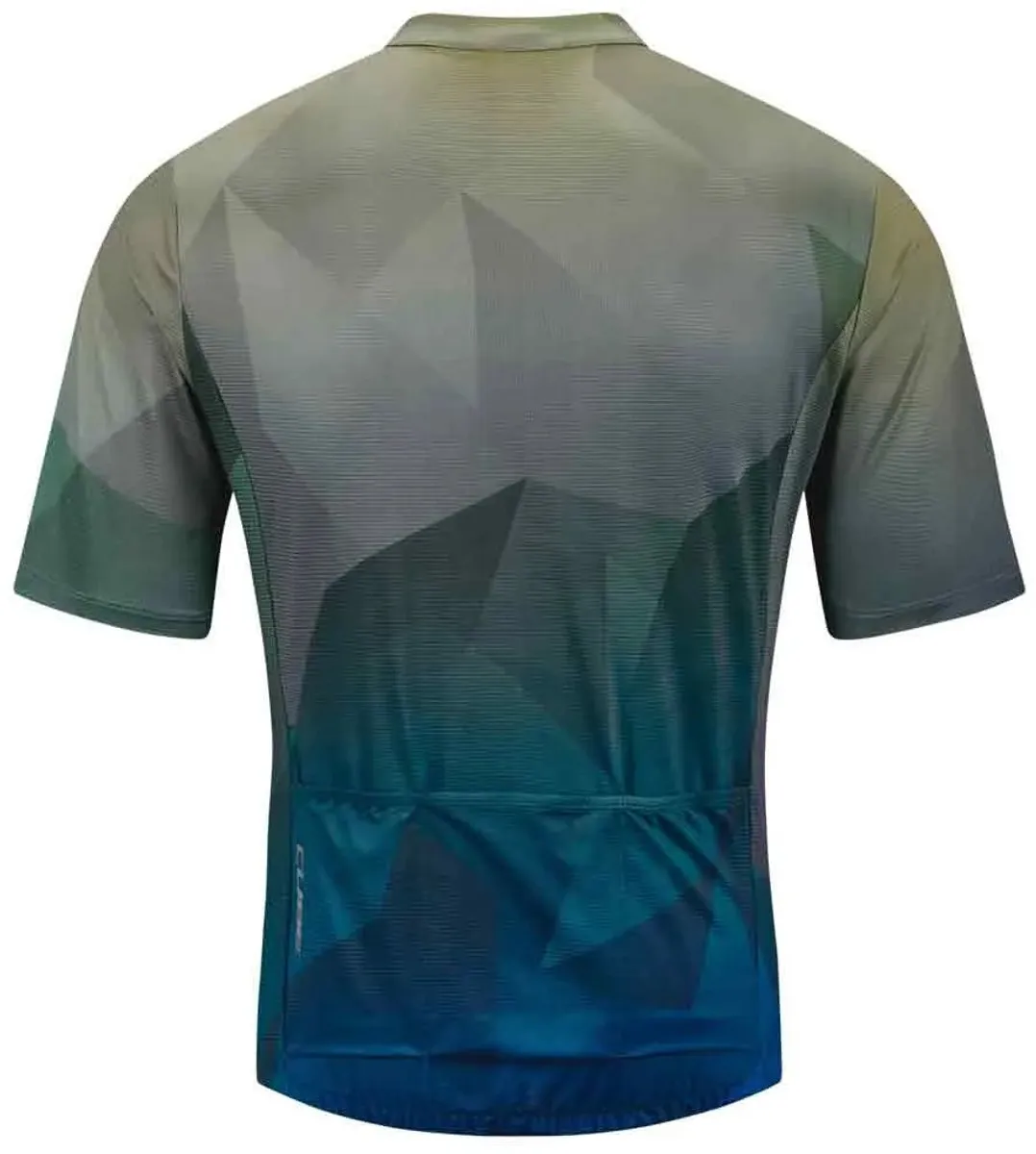Cube Cmpt Mountain Wielertrui M - Groen/Blauw
