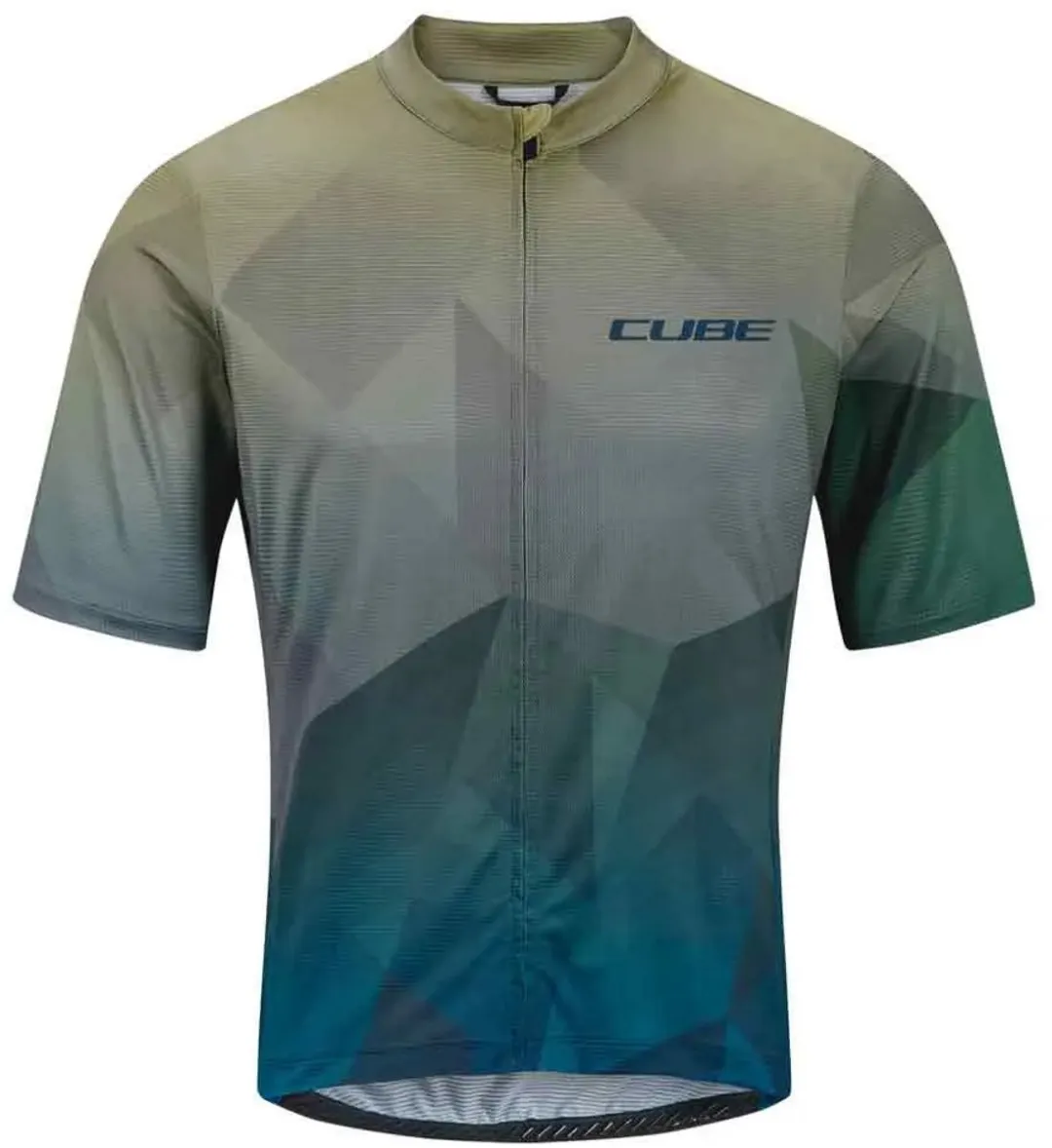 Cube Cmpt Mountain Wielertrui M - Groen/Blauw