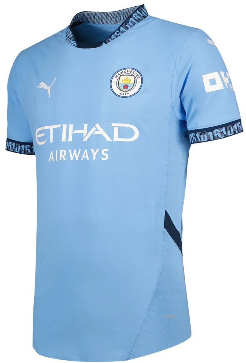 PUMA Manchester City FC Thuis T-shirt 24/25 - S - Blauw