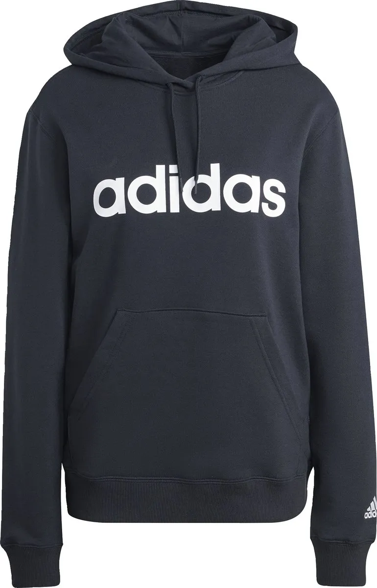adidas Sportswear Essentials Linear Hoodie M - Zwart